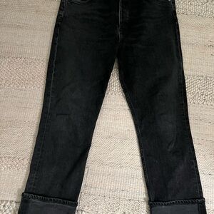 Agolde Black Relaxed Fit Denim